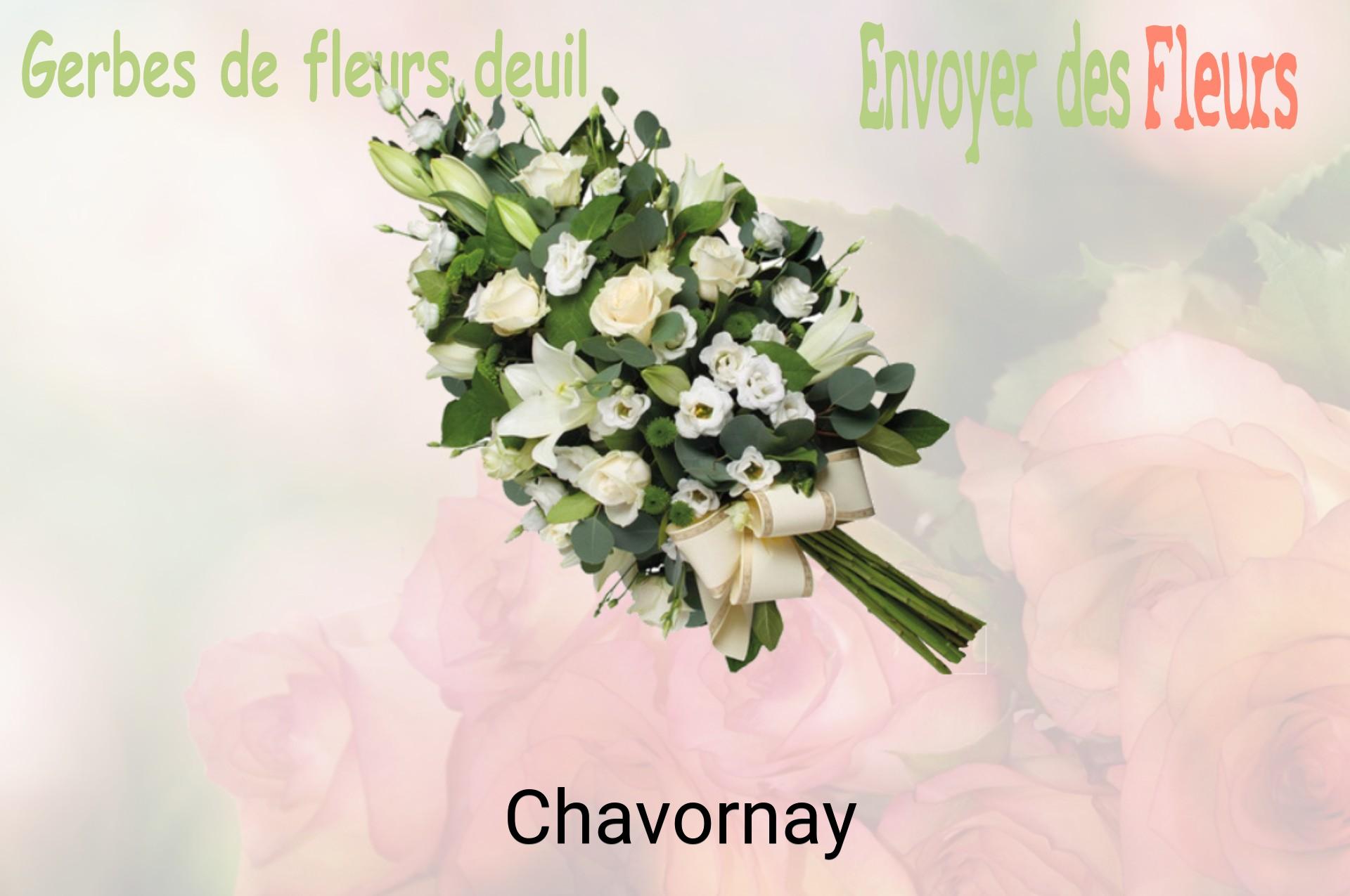 Gerbe de fleurs de deuil livrée à Chavornay